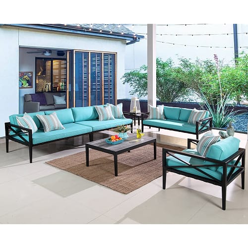 aluminum outdoor sofa