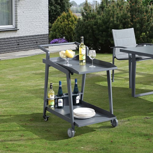 outdoor food wine rolling serving cart on wheels od687g Outdoor Furniture Supplier