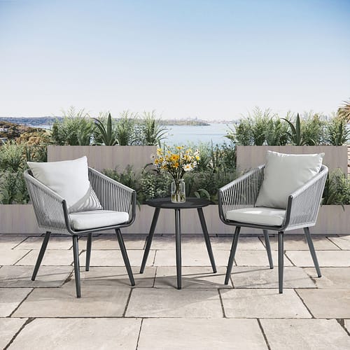 rope weave bistro set