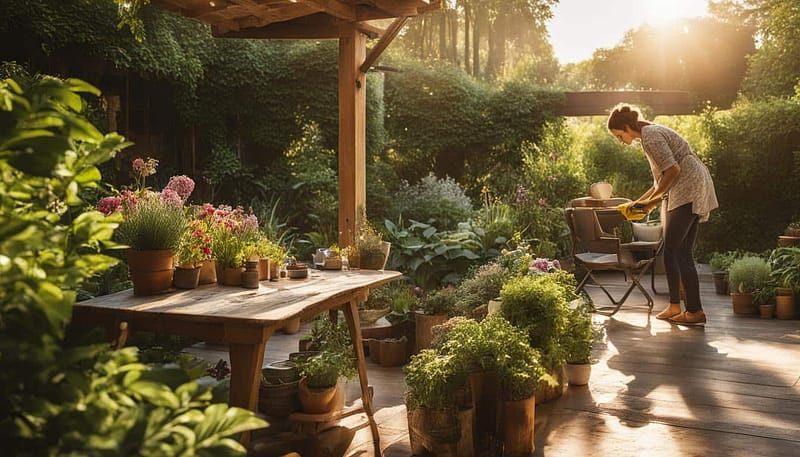 how to clean outdoor wood furniture