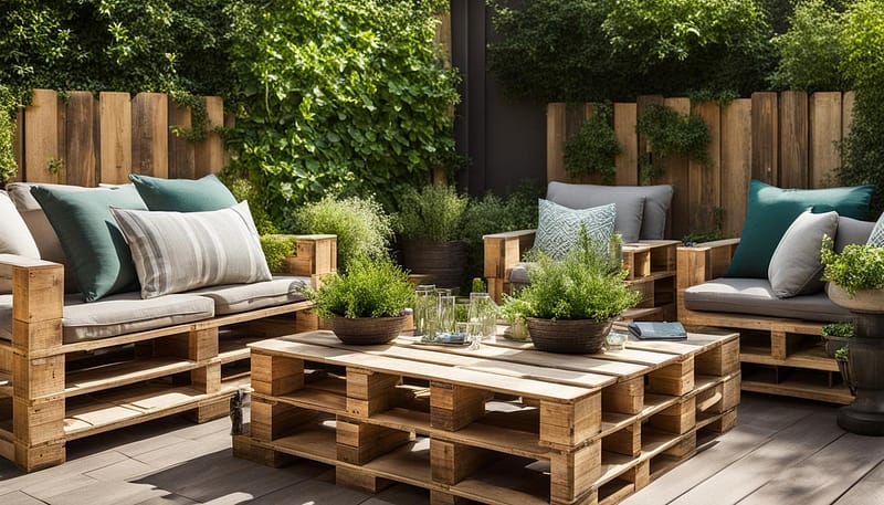 how to make pallet outdoor furniture