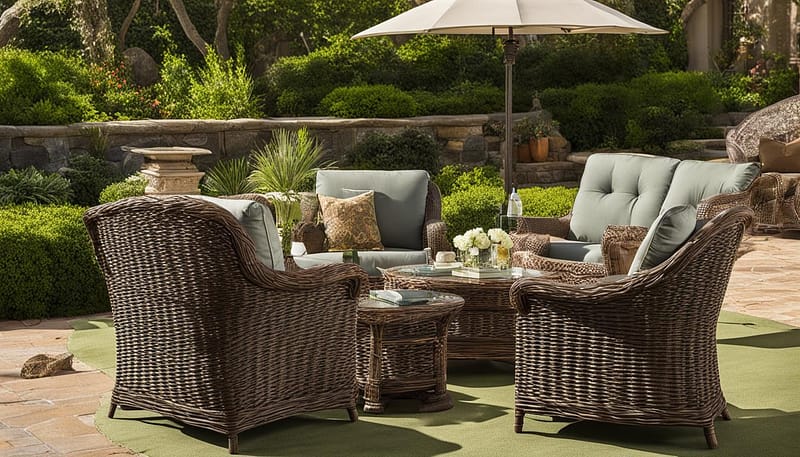 how to repair outdoor wicker furniture