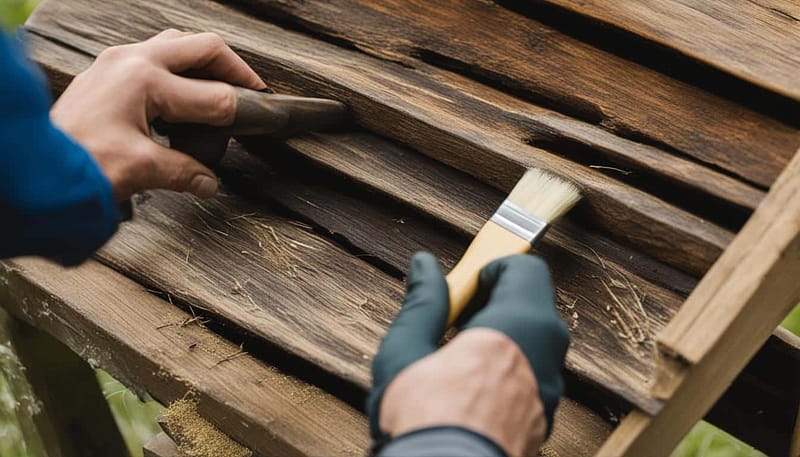 how to restore outdoor wood furniture