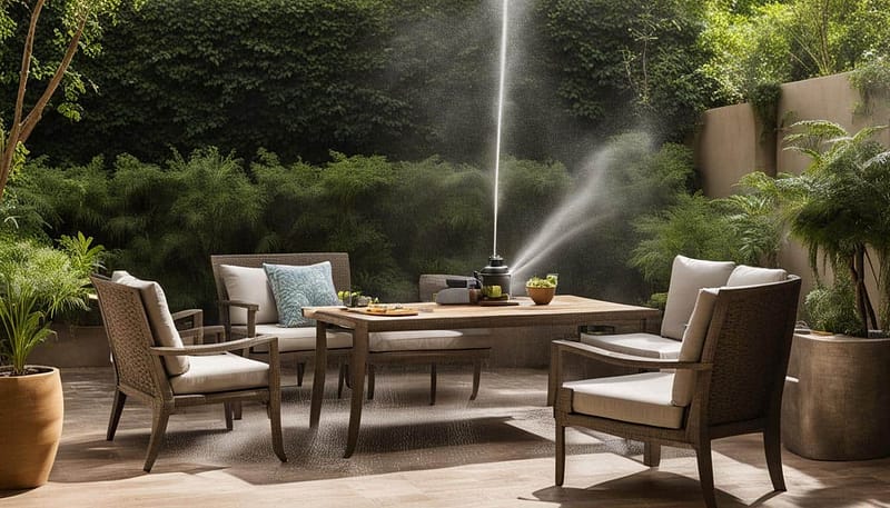 how to clean woven outdoor furniture