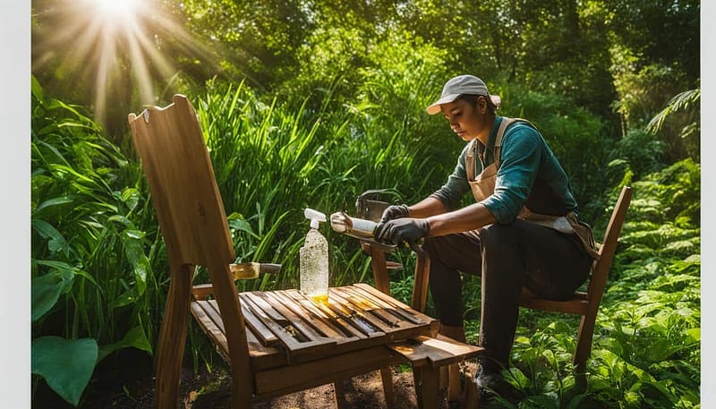 how to oil outdoor wood furniture