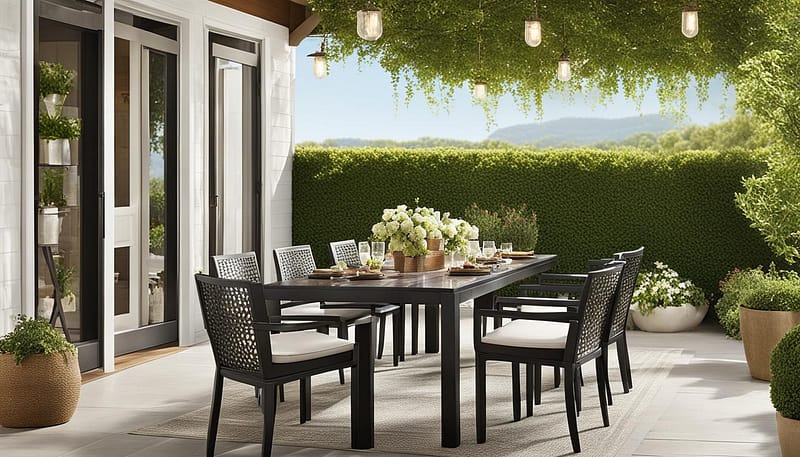 martha stewart outdoor dining sets
