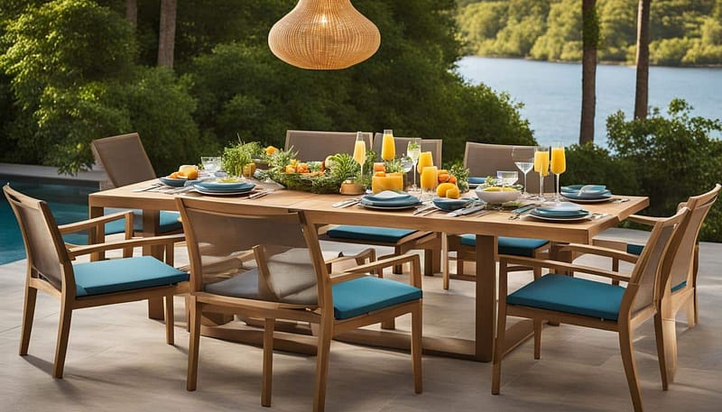 outdoor sling dining sets