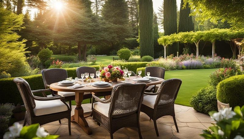 oval outdoor dining sets