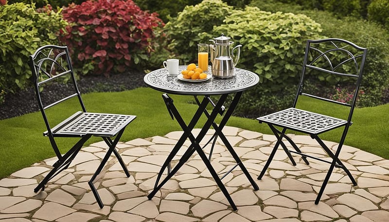 folding bistro set