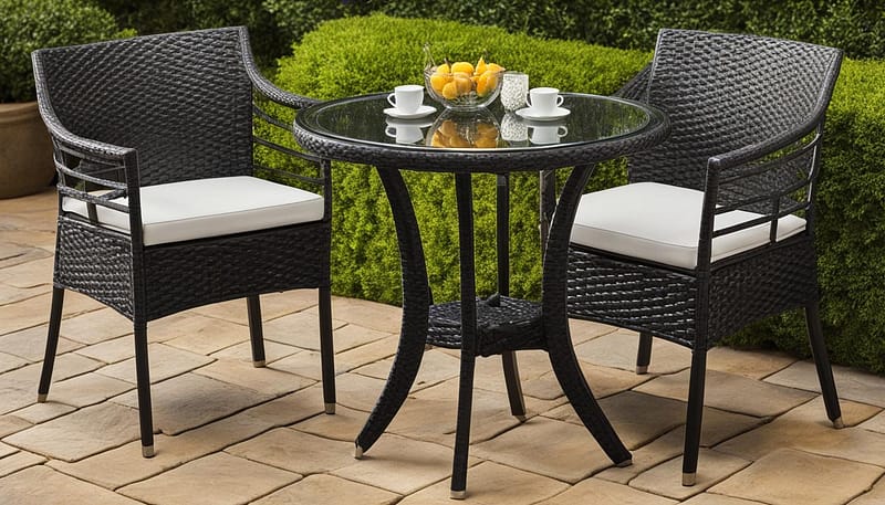 glass bistro table