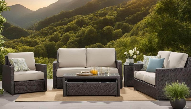 glider outdoor sofa