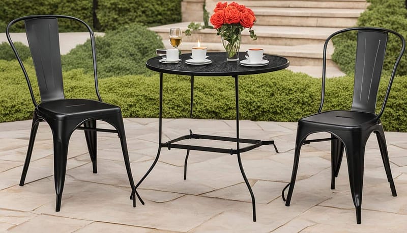 metal bistro set