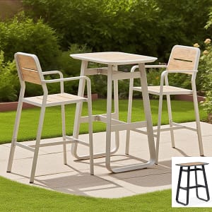 black bar table set