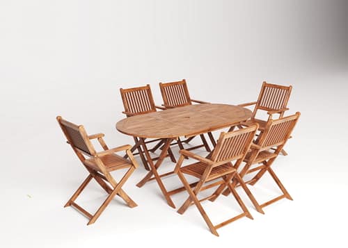 Acacia Dining Table Set