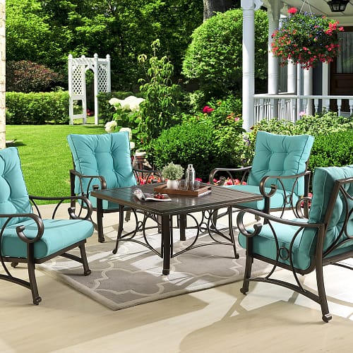 rustic outdoor dining table