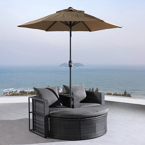 wicker outdoor daybed