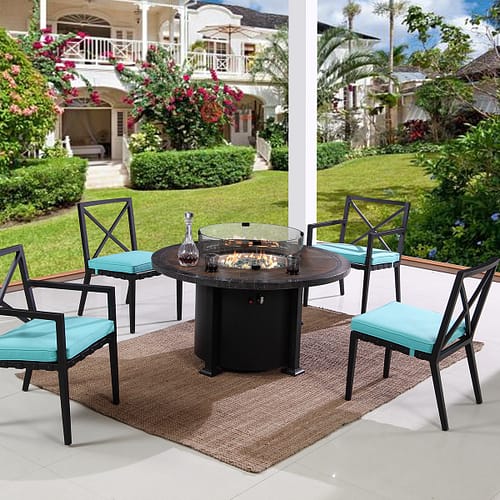 propane round fire pit