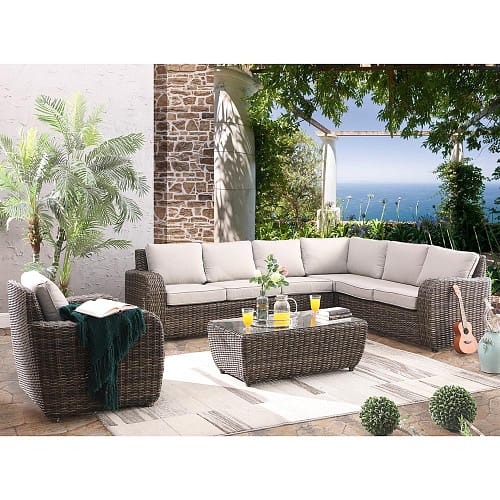 rattan sofa outdoor