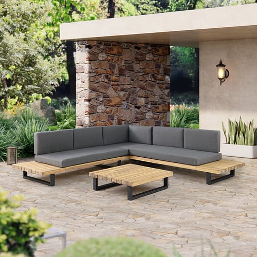 Outdoor Acacia Wood Sofa Set