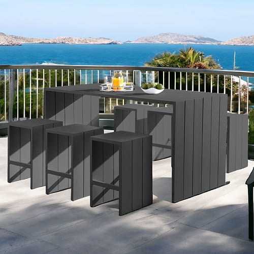 outdoor counter table set