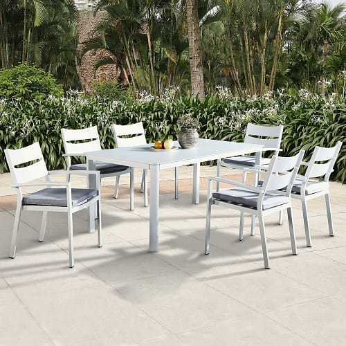 aluminum outdoor dining table