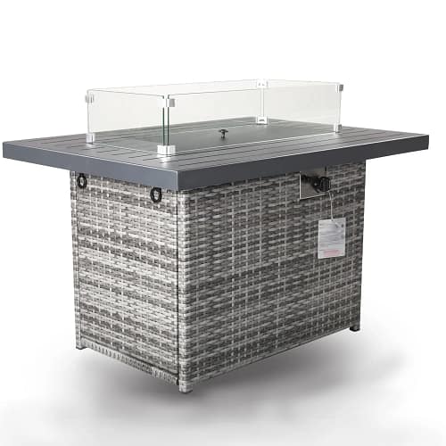 patio fire pit tables