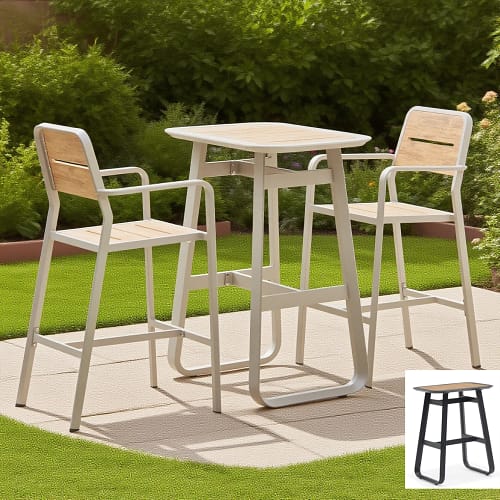 black bar table set