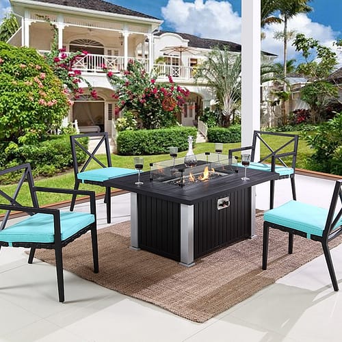 Products 10 Outdoor Furniture Supplier-China Factoery-Manufacturer large fire pit patio set