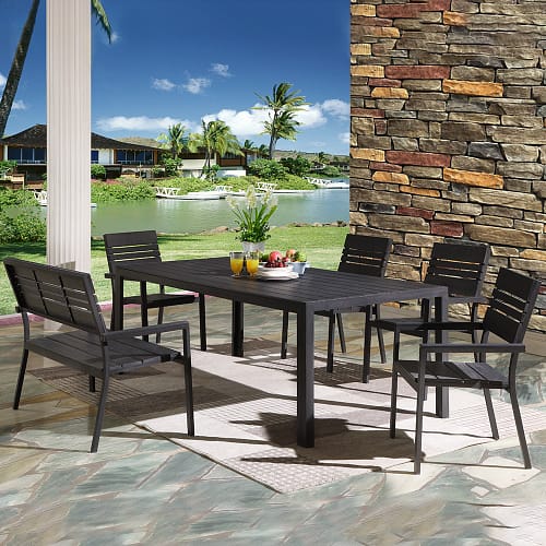 Products 13 Outdoor Furniture Supplier-China Factoery-Manufacturer black outdoor dining table