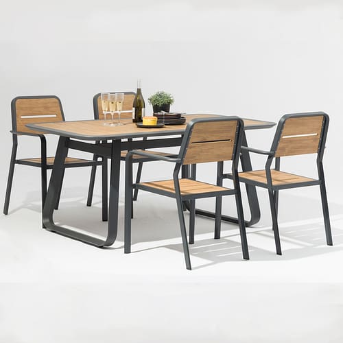 Products 16 Outdoor Furniture Supplier-China Factoery-Manufacturer 5pcs Dining Table Set