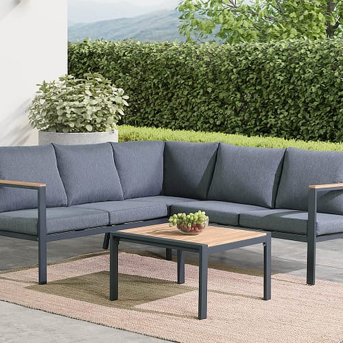 Products 5 Outdoor Furniture Supplier-China Factoery-Manufacturer Corner Sofa Set