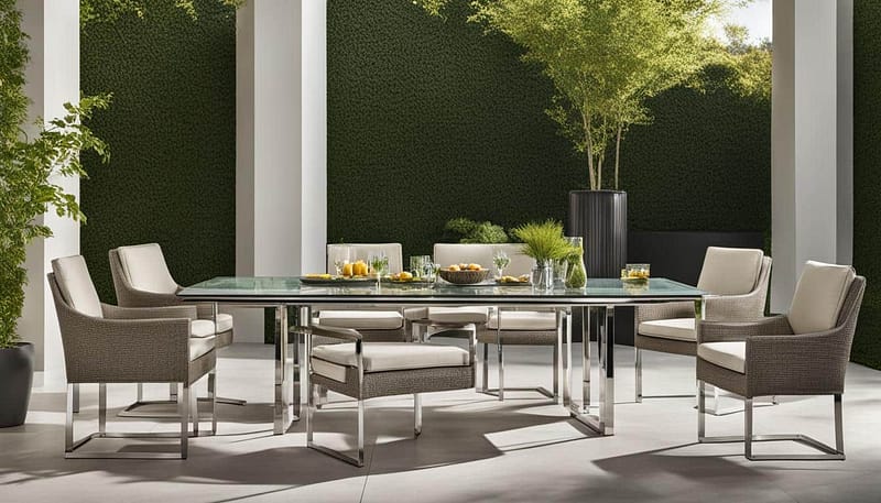 Elegant 7 Piece Outdoor Dining Sets for Patios 177 Outdoor Furniture Supplier-China Factoery-Manufacturer 7 piece outdoor dining sets