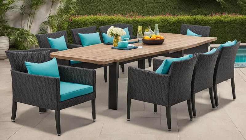 Elevate Patios with 9 Piece Outdoor Dining Sets 176 Outdoor Furniture Supplier-China Factoery-Manufacturer 9 piece outdoor dining sets