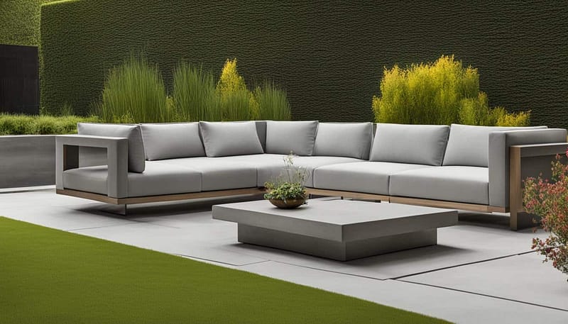 Stylish Concrete Outdoor Sofa for Modern Patios 121 Outdoor Furniture Supplier-China Factoery-Manufacturer concrete outdoor sofa