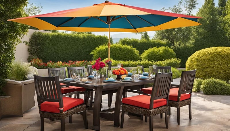 Top Outdoor Dining Sets for 8 with Umbrella 150 Outdoor Furniture Supplier-China Factoery-Manufacturer outdoor dining sets for 8 with umbrella
