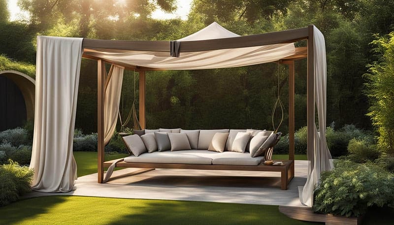 Outdoor Sofa Bed with Canopy: Comfort Meets Style 144 Outdoor Furniture Supplier-China Factoery-Manufacturer outdoor sofa bed with canopy