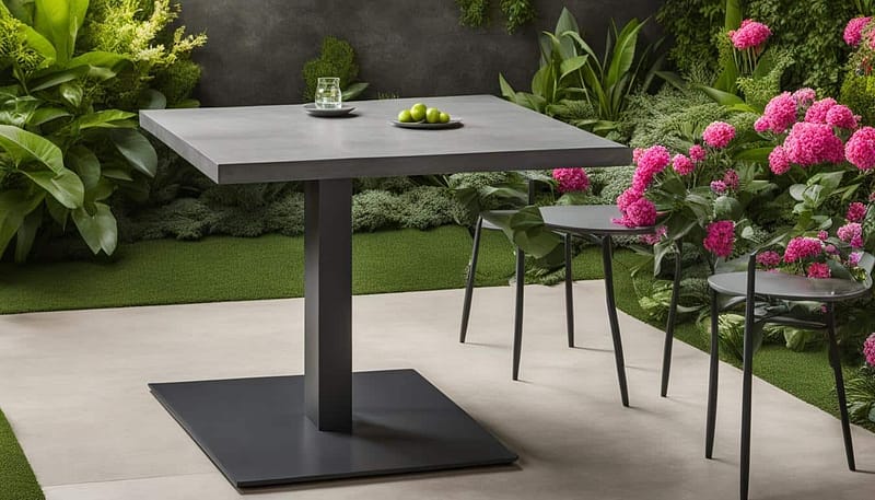 DIY concrete table DIY concrete table