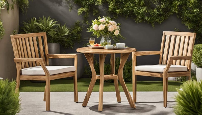 Chic Acacia Bistro Set for Cozy Outdoor Dining 6 Outdoor Furniture Supplier-China Factoery-Manufacturer acacia bistro set