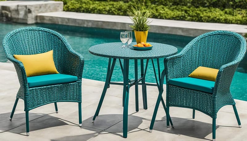 aluminum frame and polyethylene rattan bistro set aluminum frame and polyethylene rattan bistro set