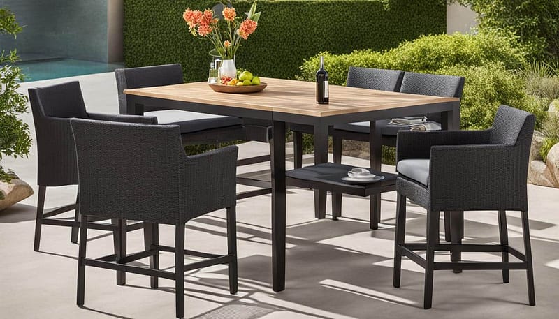 Stylish Counter Height Bistro Sets for Small Spaces 21 Outdoor Furniture Supplier-China Factoery-Manufacturer counter height bistro set