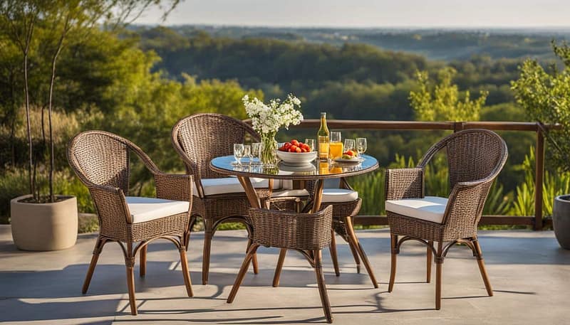 Chic Rattan Bistro Set for Outdoor Dining Bliss 68 Outdoor Furniture Supplier-China Factoery-Manufacturer rattan bistro set