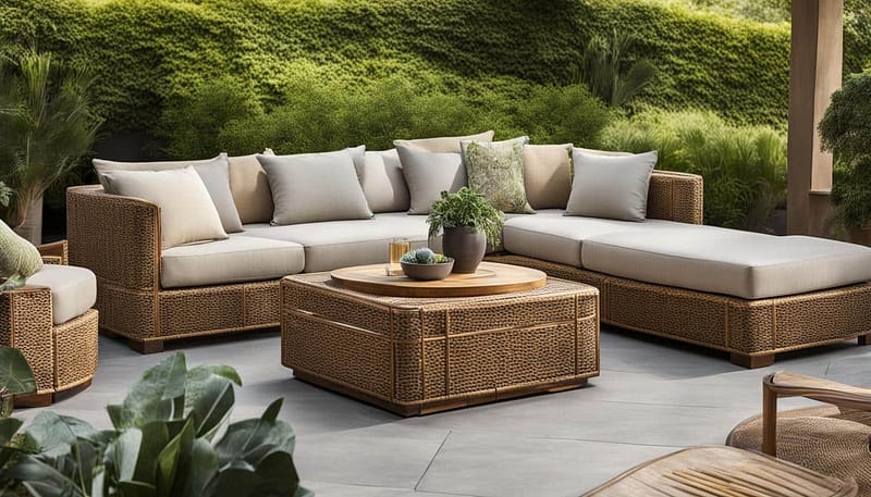 Chic Rattan Outdoor Sofa Sets for Cozy Patios 110 Outdoor Furniture Supplier-China Factoery-Manufacturer rattan outdoor sofa set