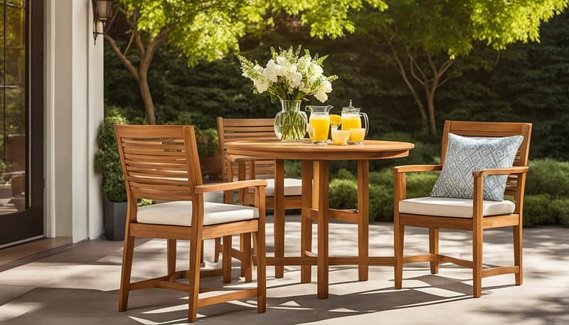 Elegant Teak Bistro Set for Cozy Outdoor Dining 82 Outdoor Furniture Supplier-China Factoery-Manufacturer teak bistro set