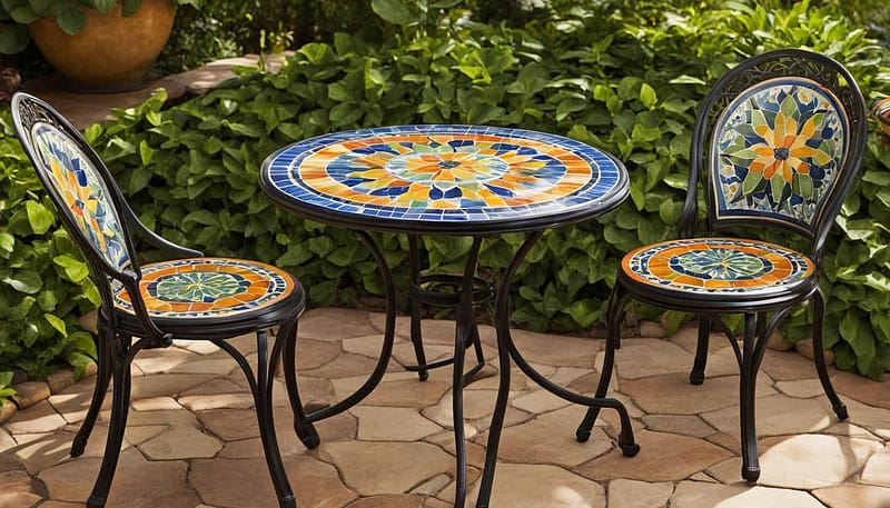 Tile Bistro Set: Perfect for Stylish Outdoor Dining 86 Outdoor Furniture Supplier-China Factoery-Manufacturer tile bistro set