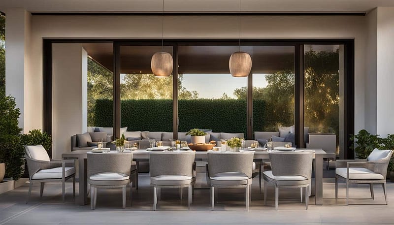outdoor aluminum dining sets