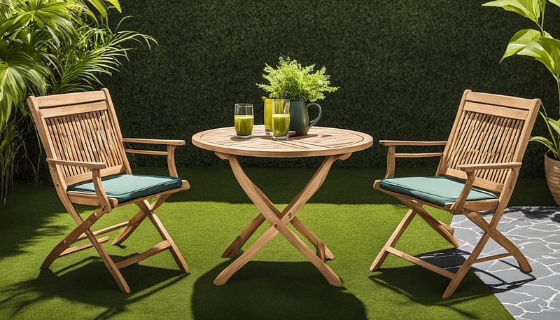 FDW 3-Piece Wood Patio Bistro Set FDW 3-Piece Wood Patio Bistro Set